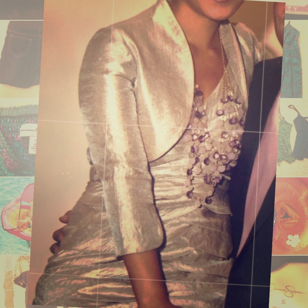 🍋Adrianna Tiered gold dress - Picture 2 of 8